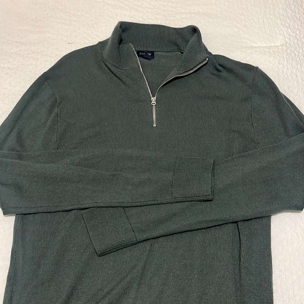 J.Crew Men’s 1/4 Zip Wool Pullover